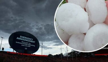 'Very dangerous' storm sees golf ball sized hail fall on parts of Sydney
