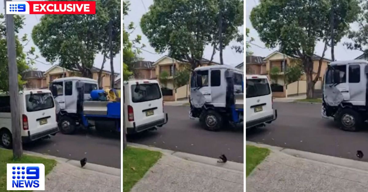 Three hurt as truck smashes into cars on Sydney streets