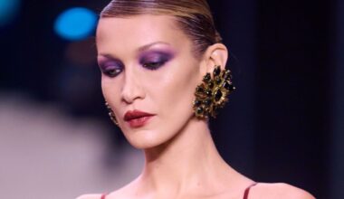 Bella Hadid hits Paris Fashion Week runway in sheer lace outfit