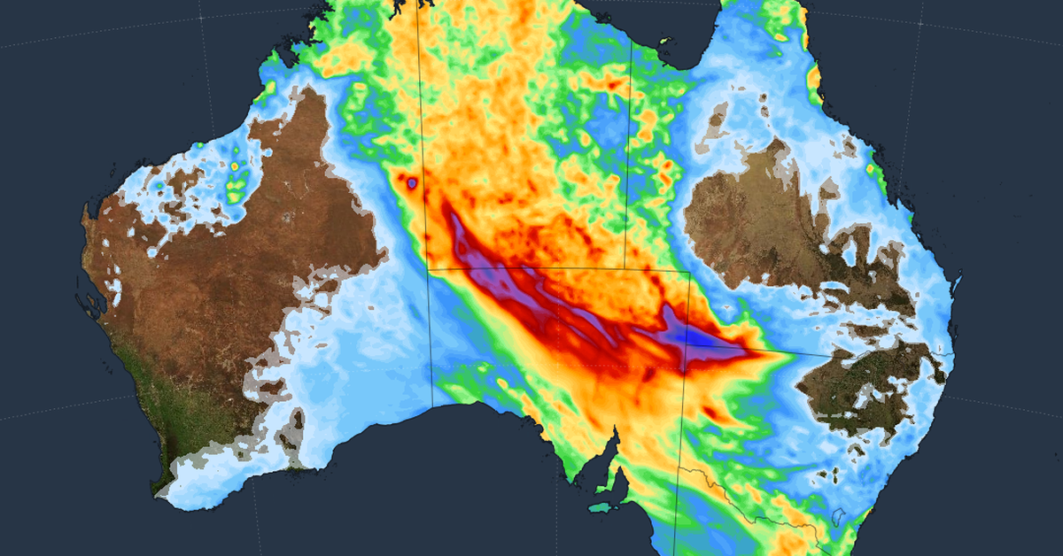 Uluru sees heaviest rainfall in a decade, all states set to be hit