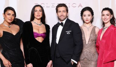 Bvlgari event italy: Dua Lipa turns heads in a black velvet gown and thousands of dollars worth of jewels as she leads star arrivals at BVLGARI Italy event
