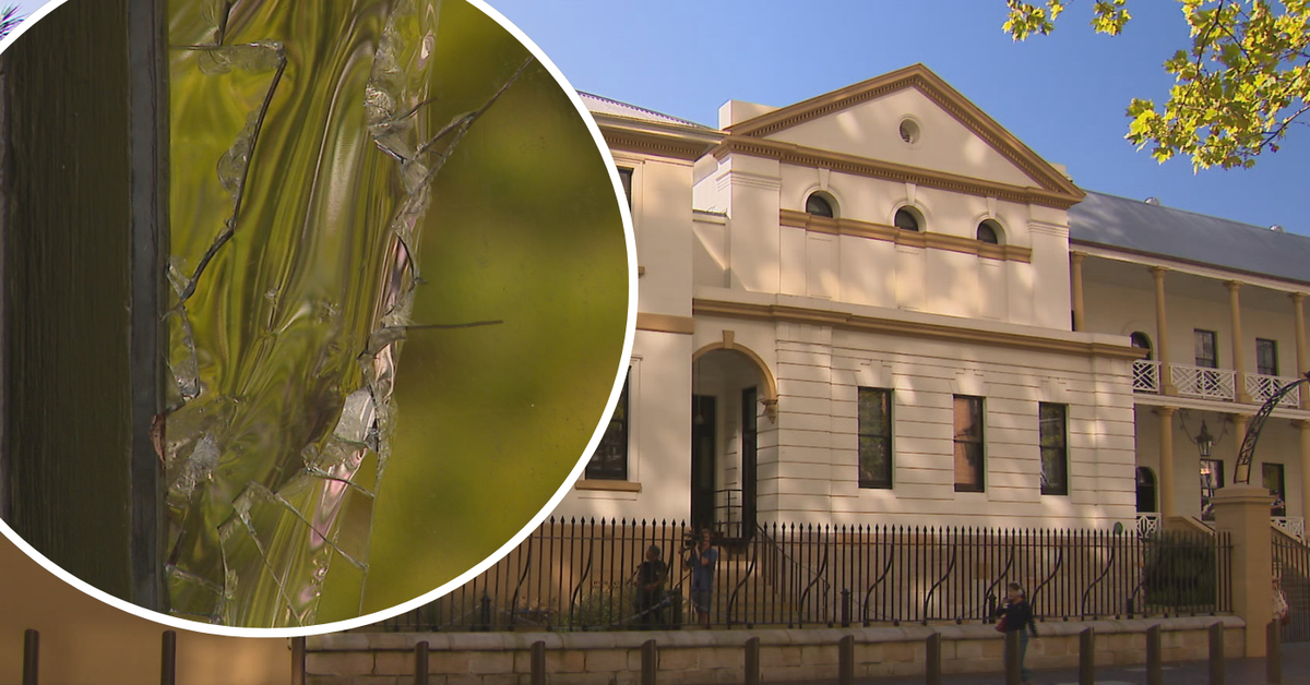 Man charged for allegedly smashing NSW Parliament House window with barbell