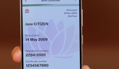 Digital birth certificates now available but only for young people