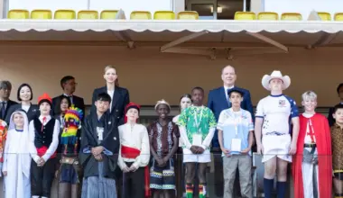 Prince Albert II and Princess Charlène open Saint Dévote Rugby Tournament