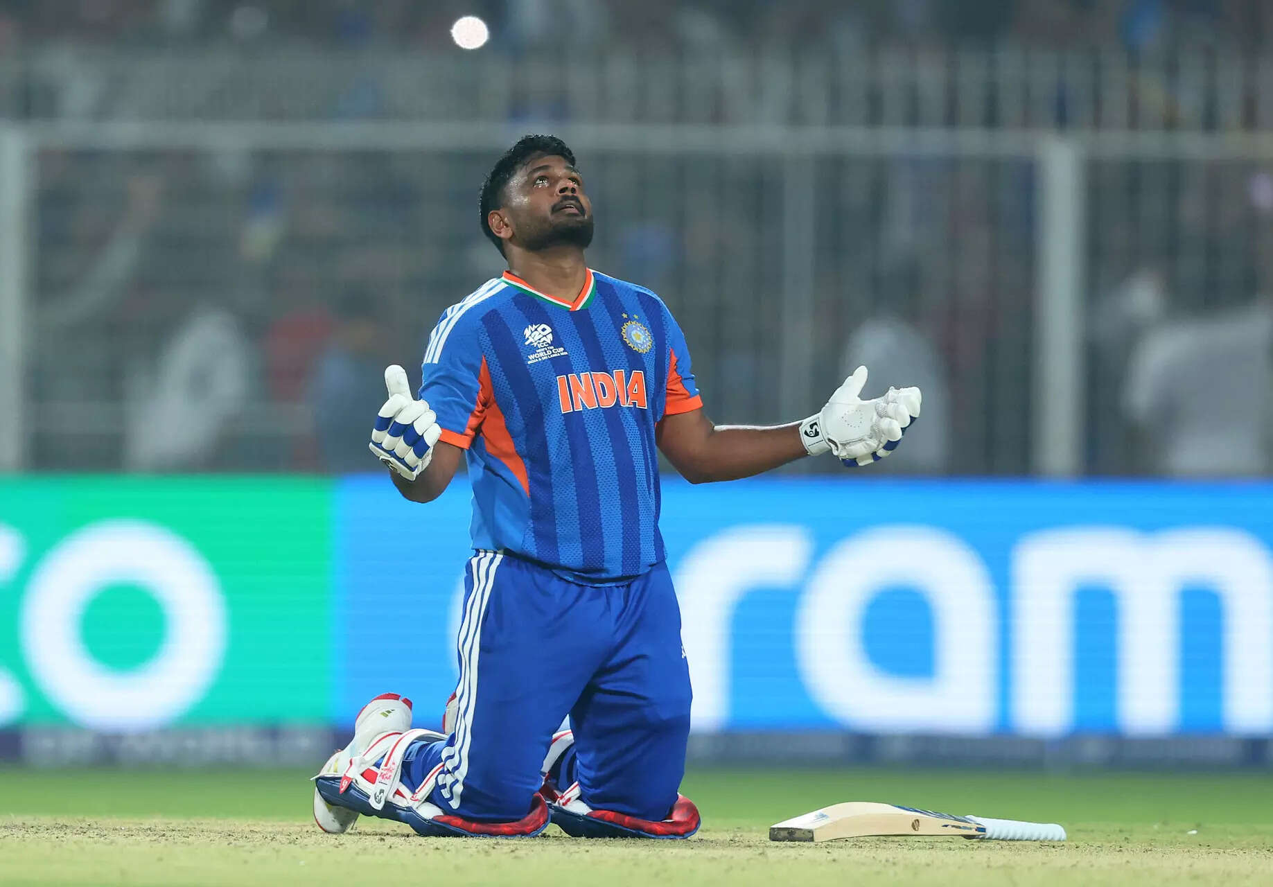 Sanju Samson of India celebrates victory following the ICC Men's T20 World Cup India & Sri Lanka 2026 Super 8 match between India and West Indies at Eden Gardens on March 01, 2026 in Kolkata, India. (Photo by Pankaj Nangia/Getty Images) India v West Indies: ICC Men´s T20 World Cup India & Sri Lanka 2026