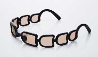 issey miyake crafts UROKO sunglasses with eight lenses