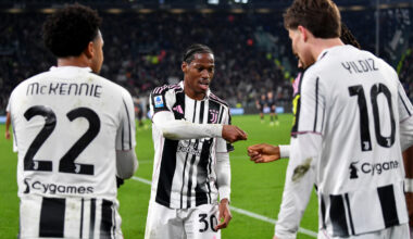 Jonathan David, Kenan Yildiz and Weston McKennie