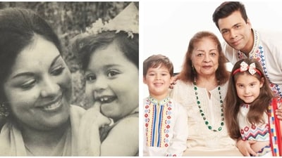 Karan Johar is celebrating his mother's 83rd birthday.