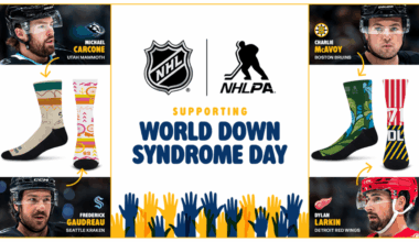 NHL, For Bare Feet unveil player-designed sock collection to support Down Syndrome