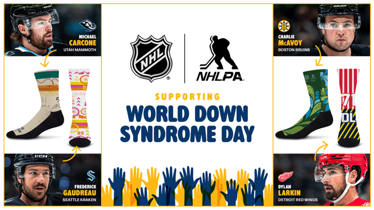 NHL, For Bare Feet unveil player-designed sock collection to support Down Syndrome