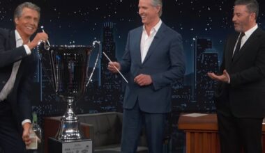 Jimmy Kimmel Gifts Gavin Newsom His Own FIFA Peace Prize