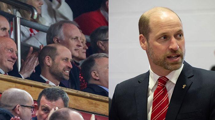 Prince William cheers on Wales after meeting rugby chiefs ahead of match