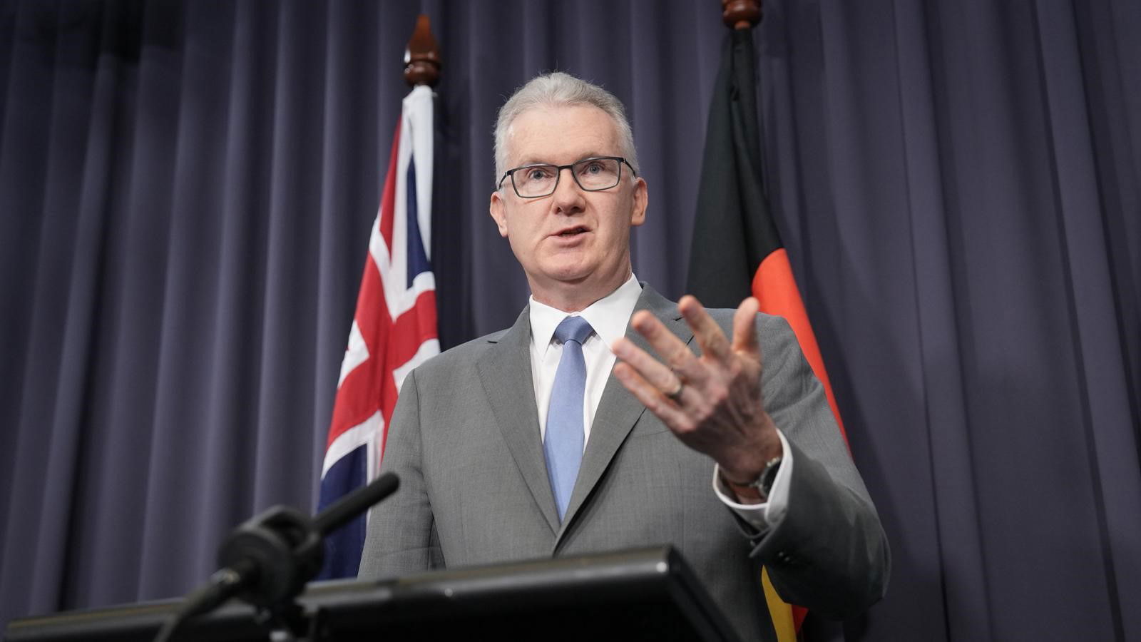 Tony Burke answers questions. 