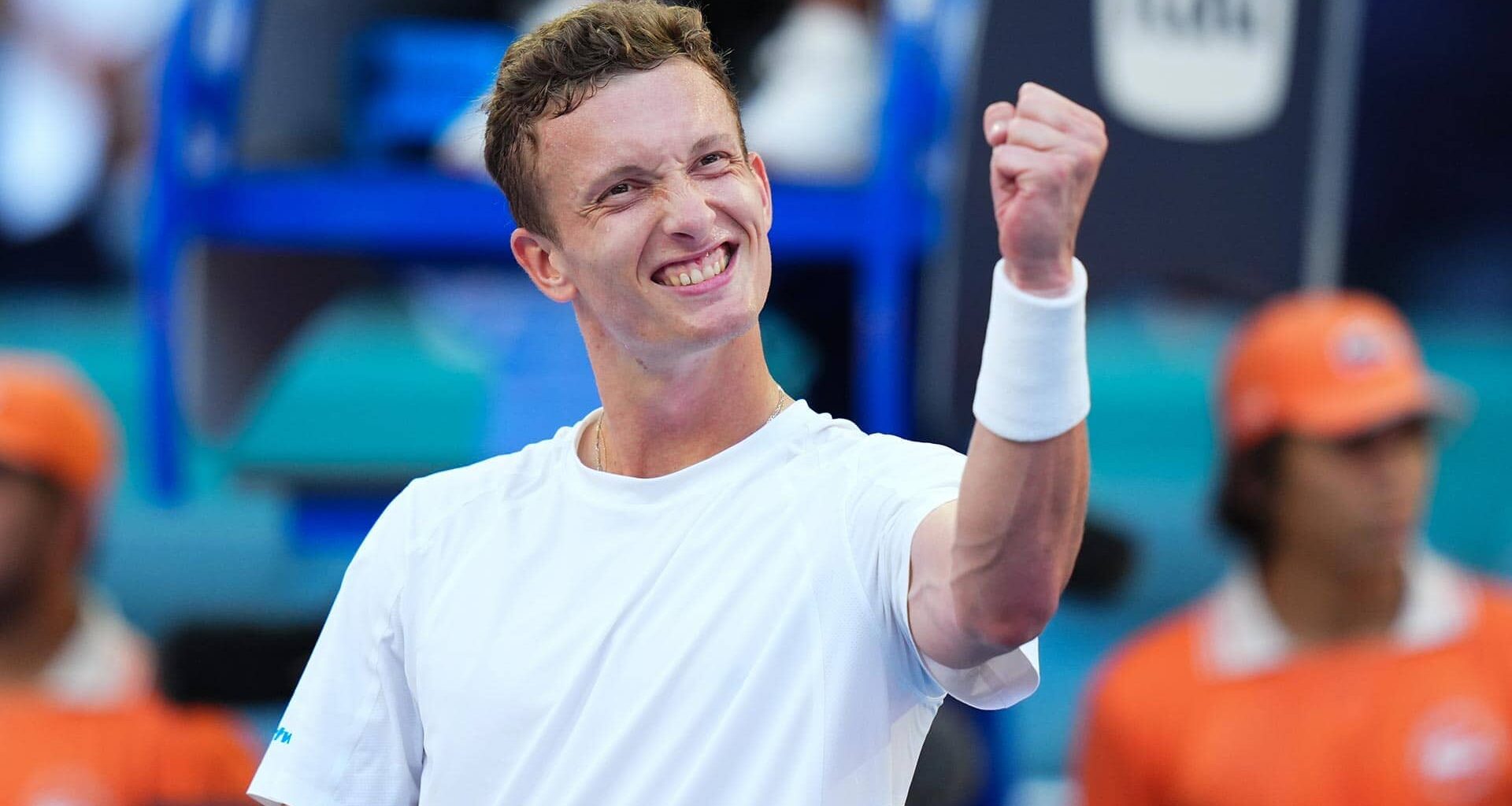 Jiri Lehecka will face Arthur Fils on Friday in Miami.