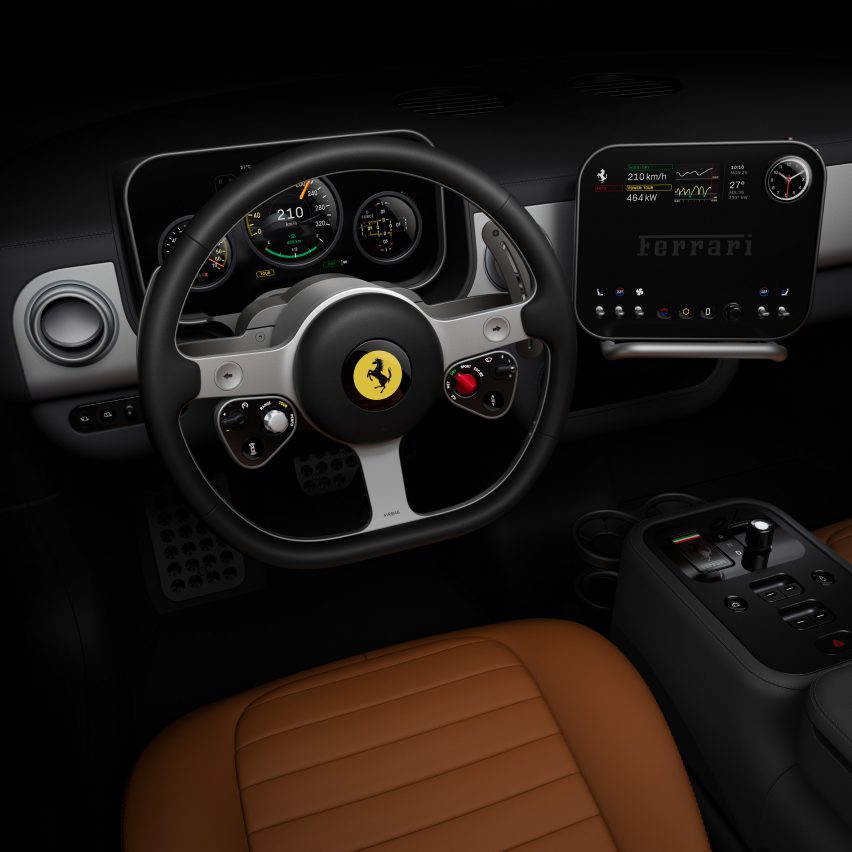 Ferrari Luce interior by Jony Ive and Marc Newson's studio LoveFrom