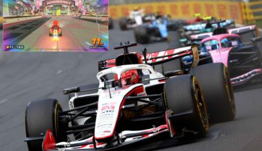 Esteban Ocon in the 2026 Australian Grand Prix and Mario Kart