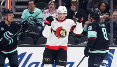 Pinto has 3 points, Senators cruise past Kraken