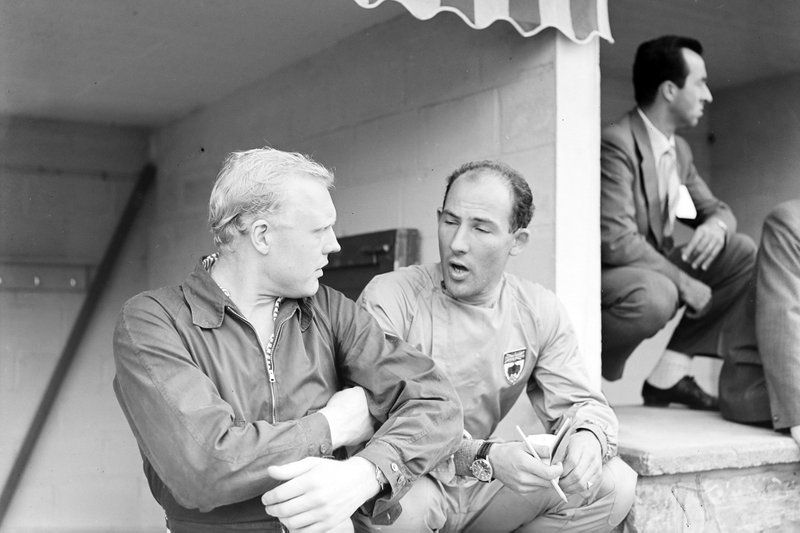 Hawthorn (left) became champion, but it was clear to everybody that Moss (right) was the best driver in '58