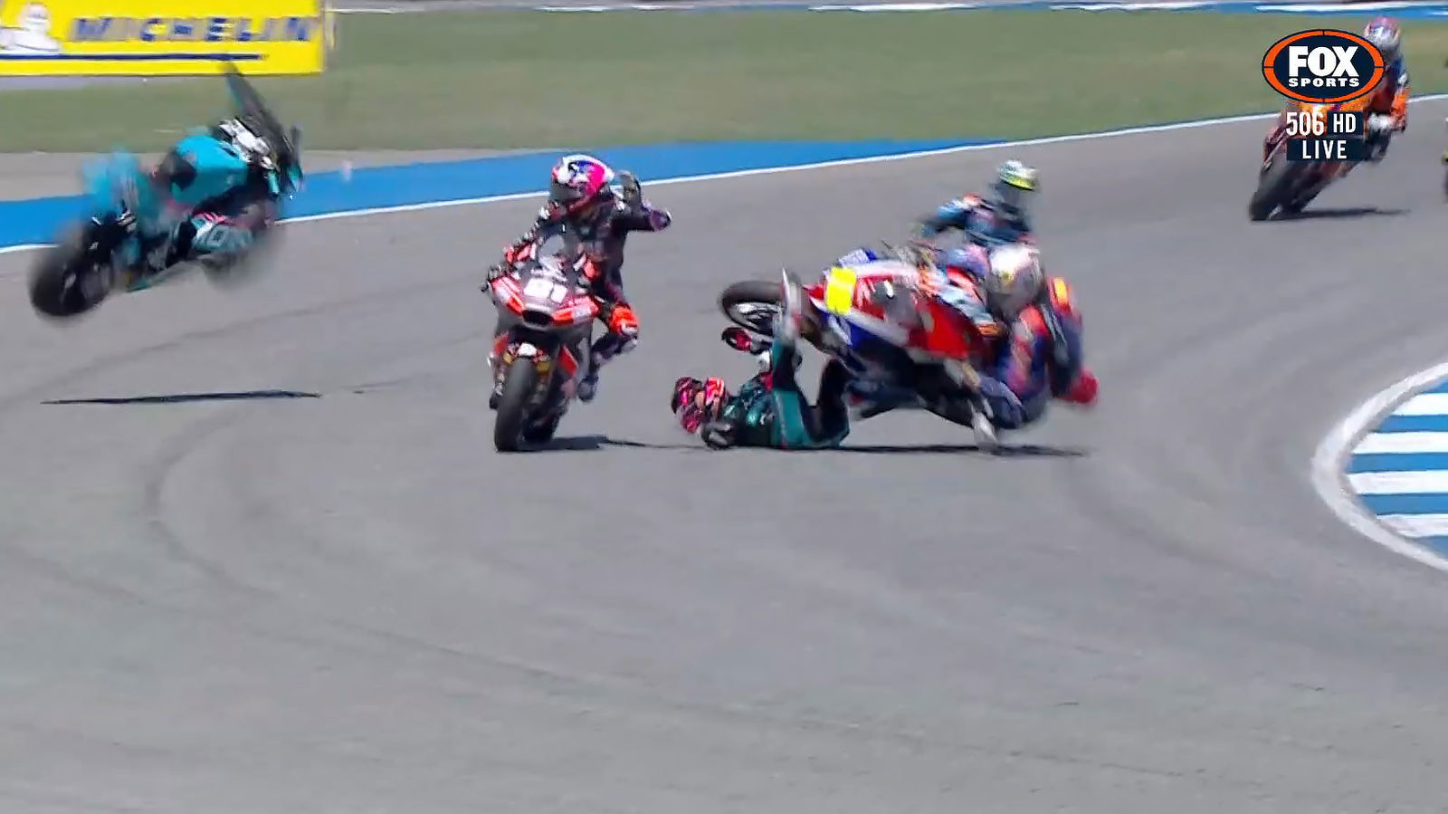 Agony for Agius in twice red-flagged Moto2 race