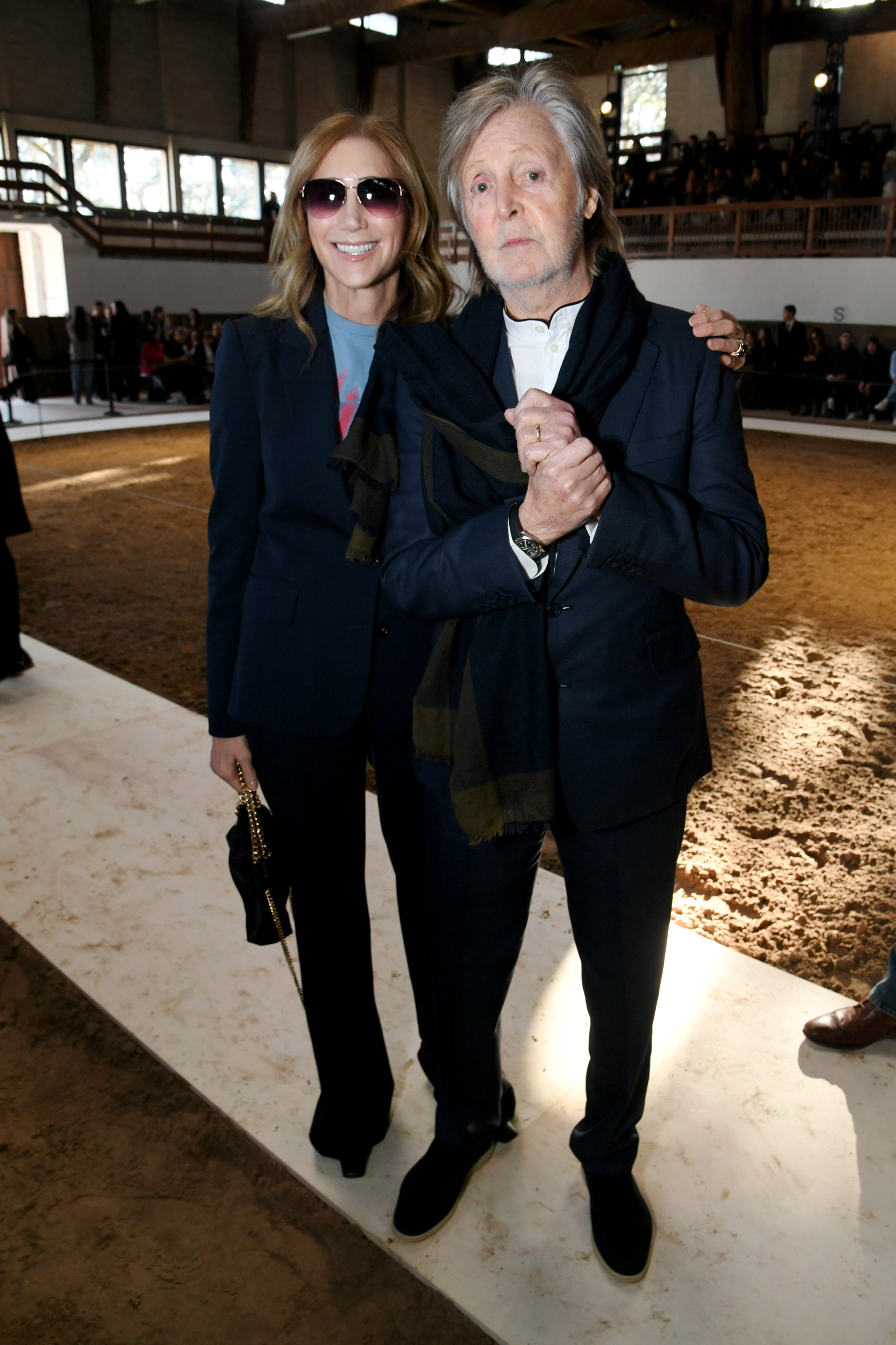 Nancy and Paul McCartney at the Stella McCartney show