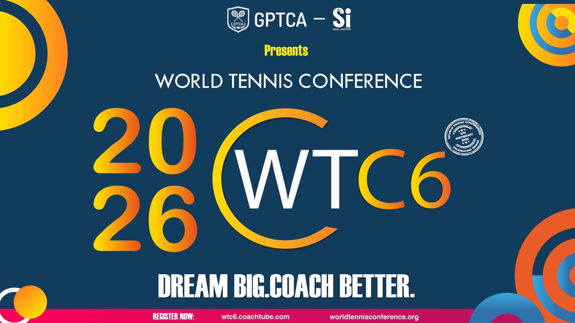 The sixth World Tennis Conference will be held virtually from 26-29 March.