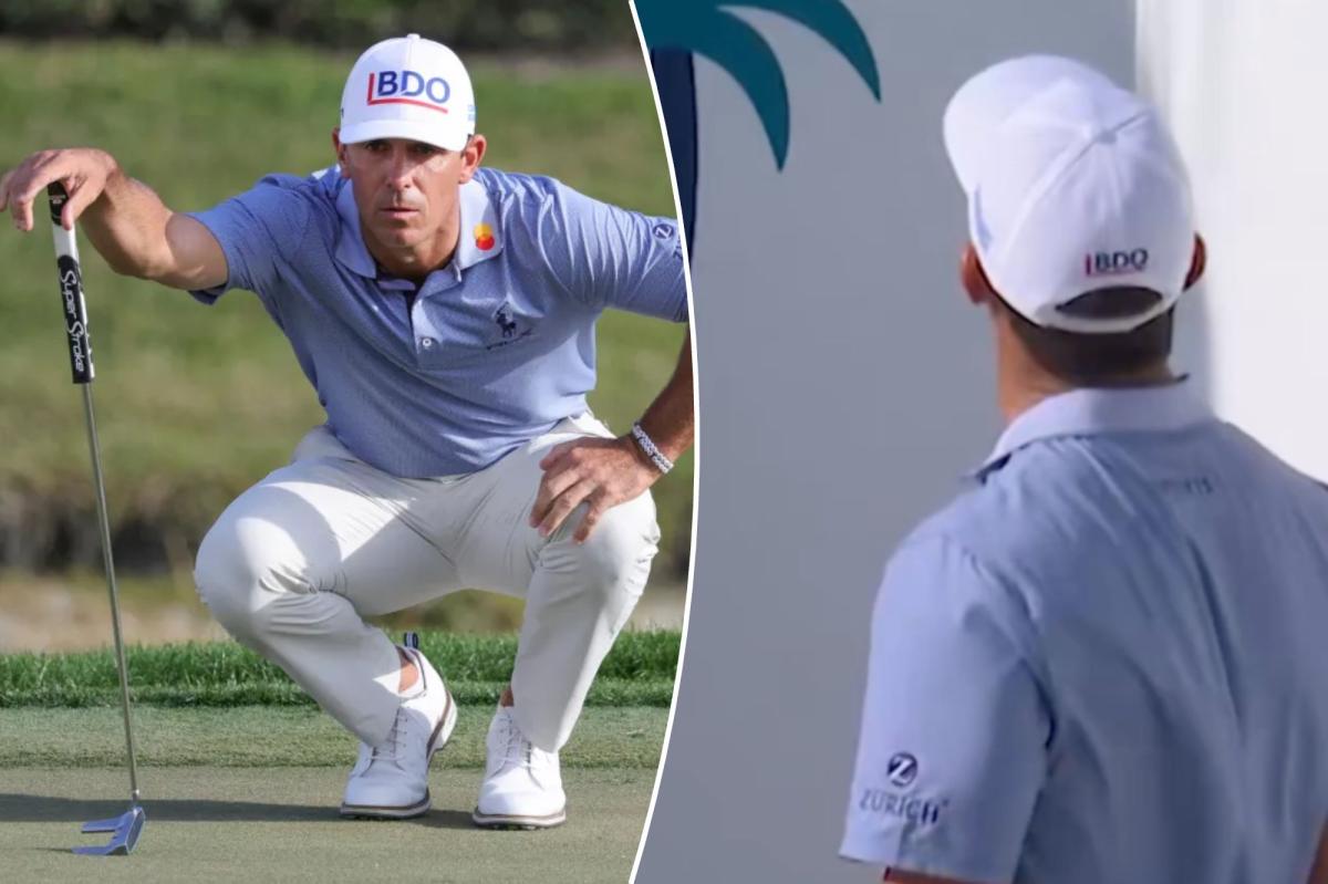 Billy Horschel has heated conversation with heckling fan in tense encounter
