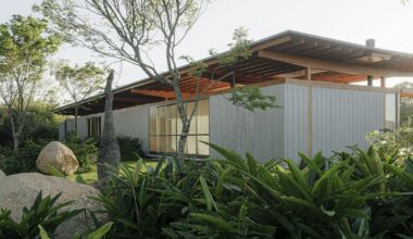 boulders and native trees size footprint of brazil timber home