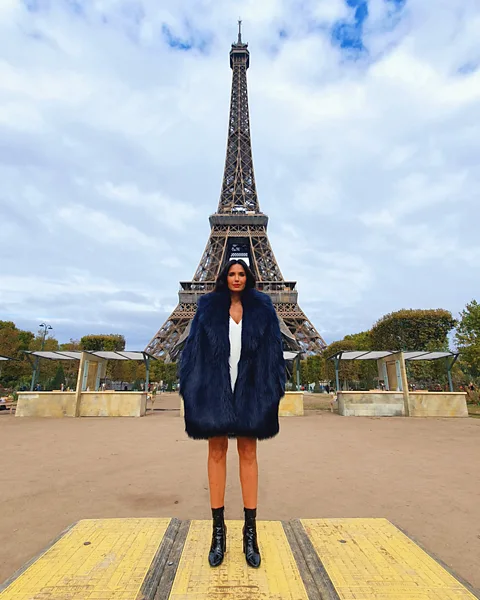 Courtesy of Padma Lakshmi Lakshmi believes that hydration is key to batting jet lag and fatigue while on the road (Credit: Courtesy of Padma Lakshmi)