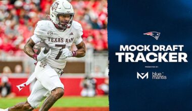 2026 New England Patriots NFL Mock Draft Tracker