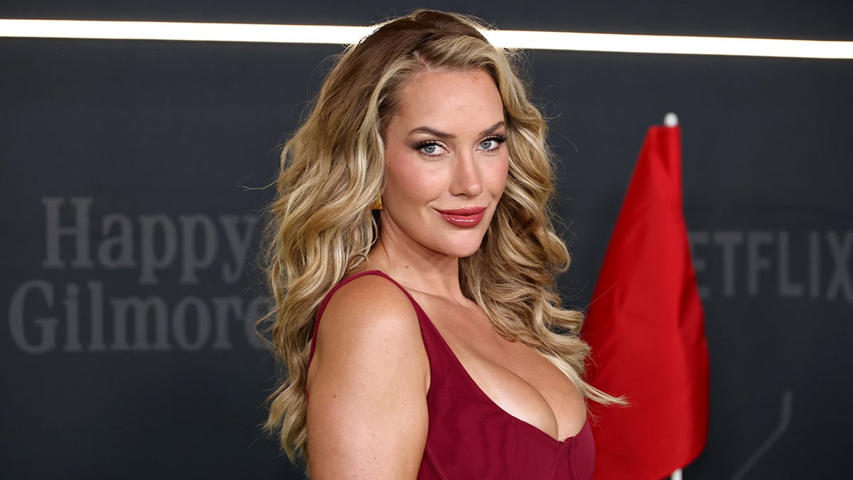 Paige Spiranac at "Happy Gilmore 2" premiere.