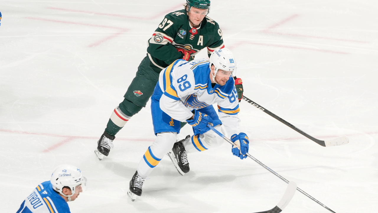 Buchnevich scores late in 3rd, Blues edge Wild