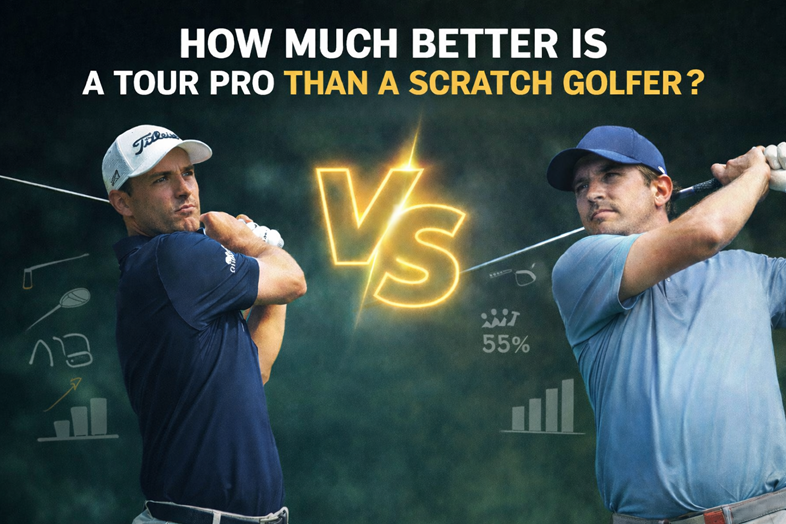 How do scratch golfers compare to PGA Tour players? The data reveals exactly where the differences lie.