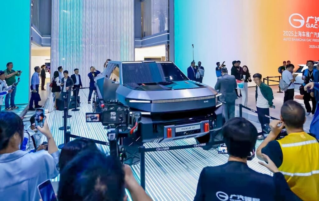 2025 GAC Pickup 01 concept launched at the Shanghai show.