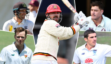 All the round nine Sheffield Shield squads as they drop