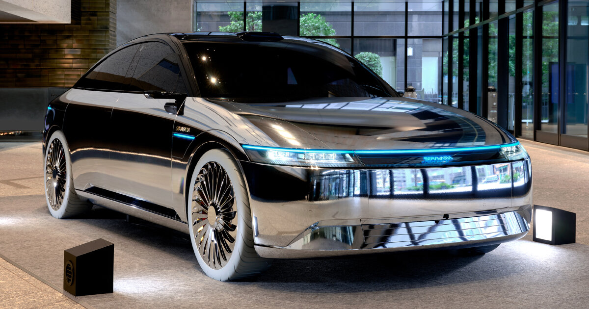 hajime sorayama and matt copson turn AFEELA car into artworks