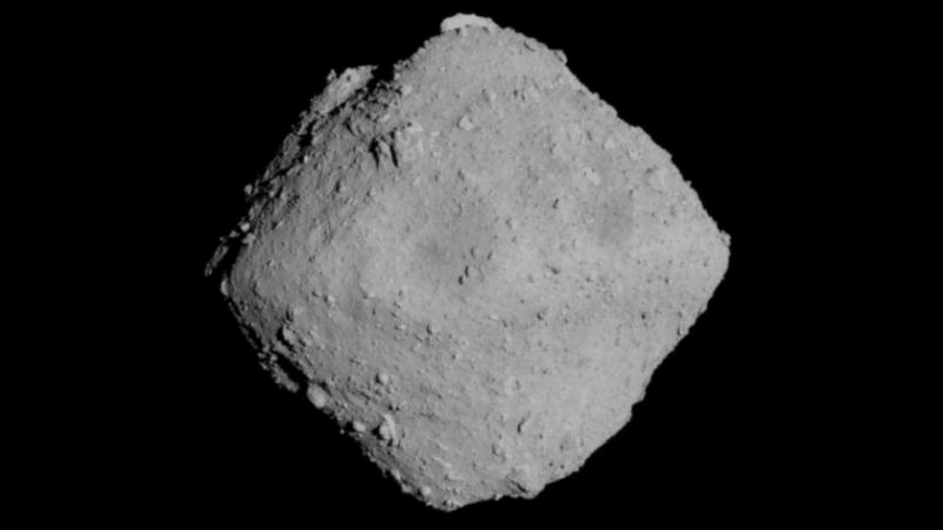 Ryugu is a 'rubble pile' asteroid around 1 kilometer (0.6 miles) in diameter