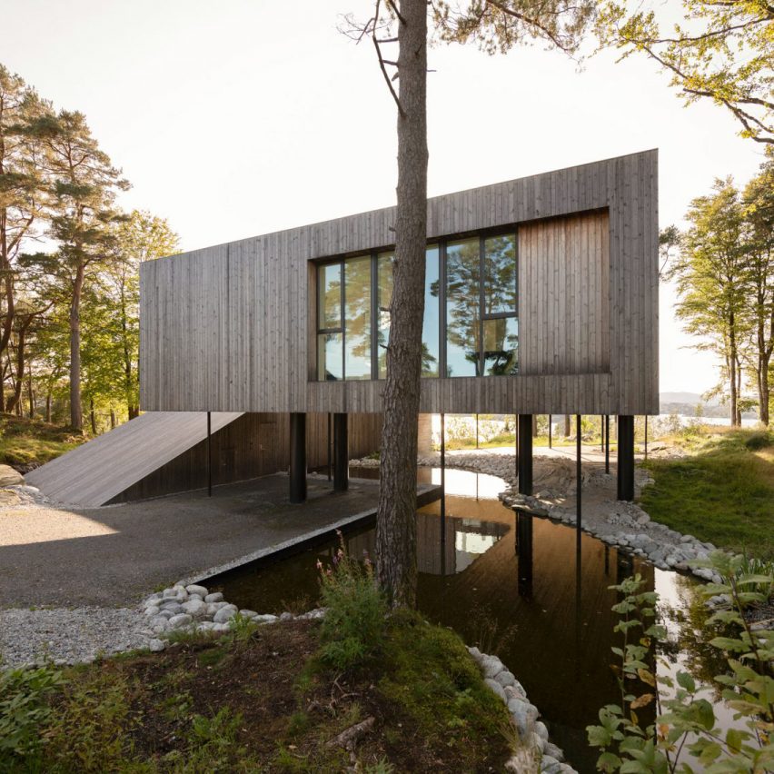 Houses on stilts: Villa Grieg, by Saunders Architecture, Norway