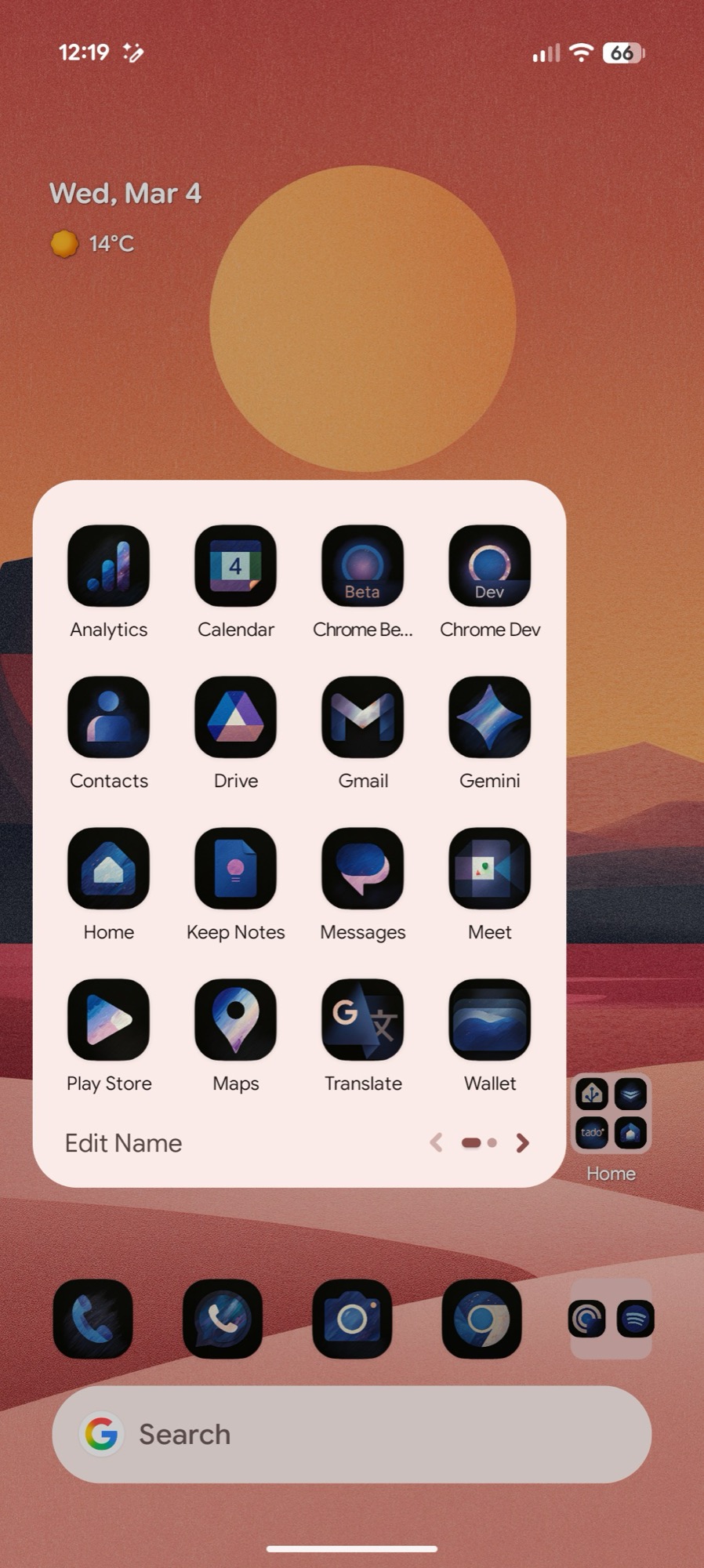 screenshot android 16 qpr3 wallpaper style icons create easel denim 3