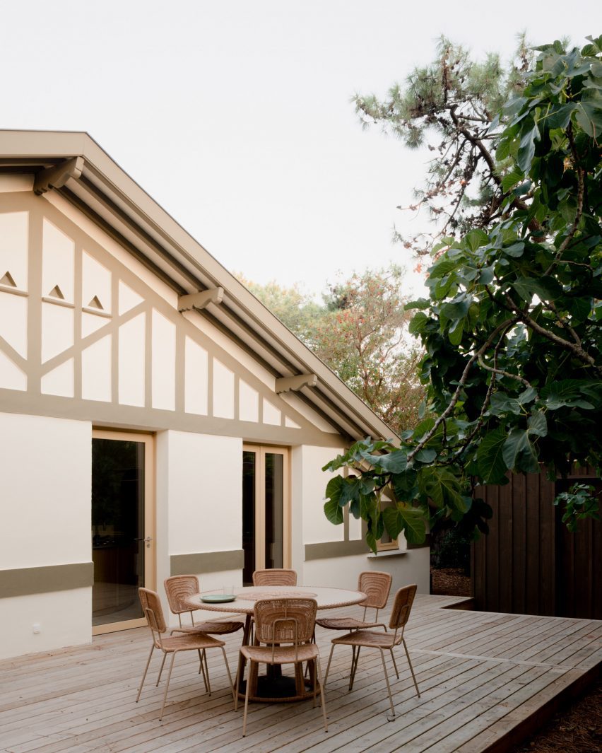 French seaside cabin