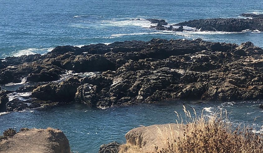 The shoreline at King Range National Conservation Area, Humboldt County, California.
