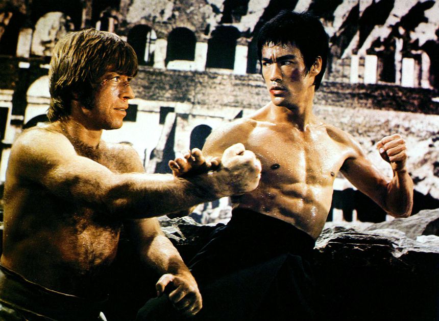 Chuck Norris, Bruce Lee in 