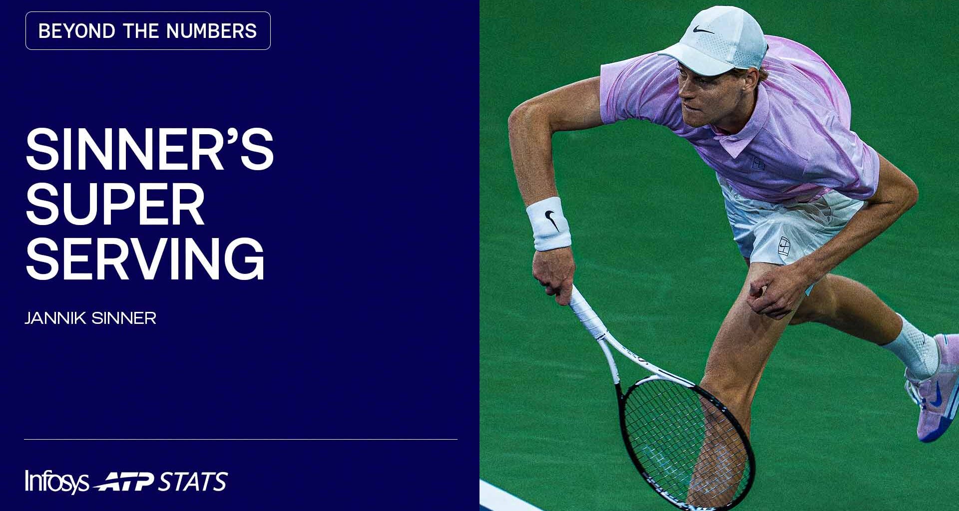 Jannik Sinner has taken his serve to a new level this season.