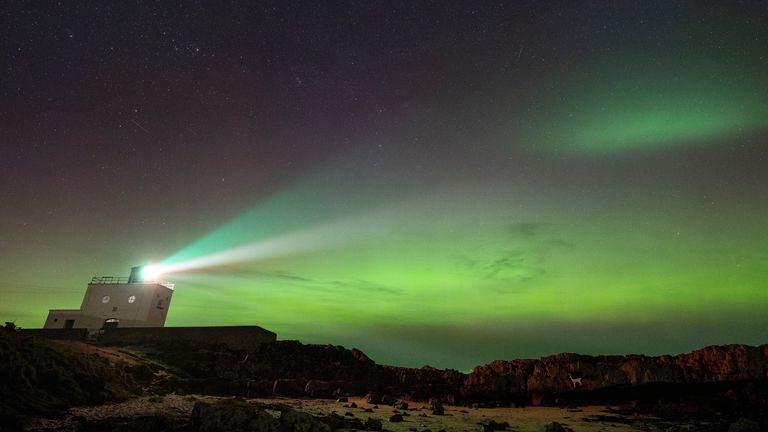 Bamburgh Lighthouse in Northumberland. Pic: PA