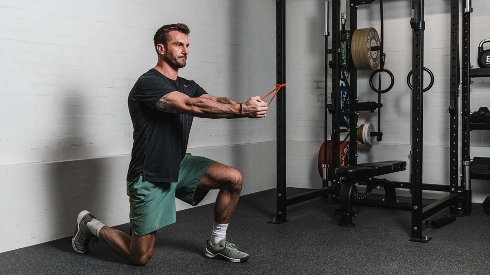 Luke Worthington in action