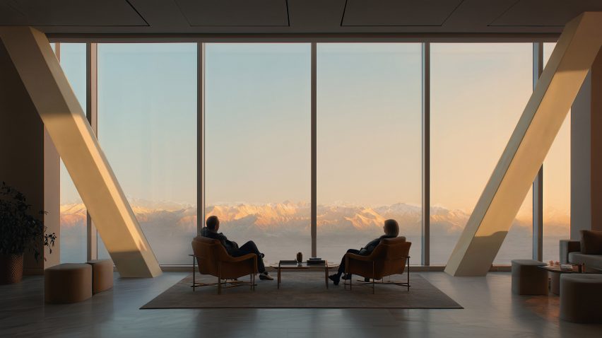 Interior view of Alatau Iconic Complex and Gateway District by SOM