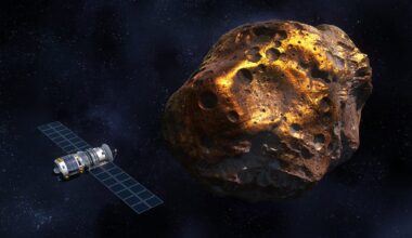 Spaceship at an asteroid. Credit: Maciej Frolow / Getty Images