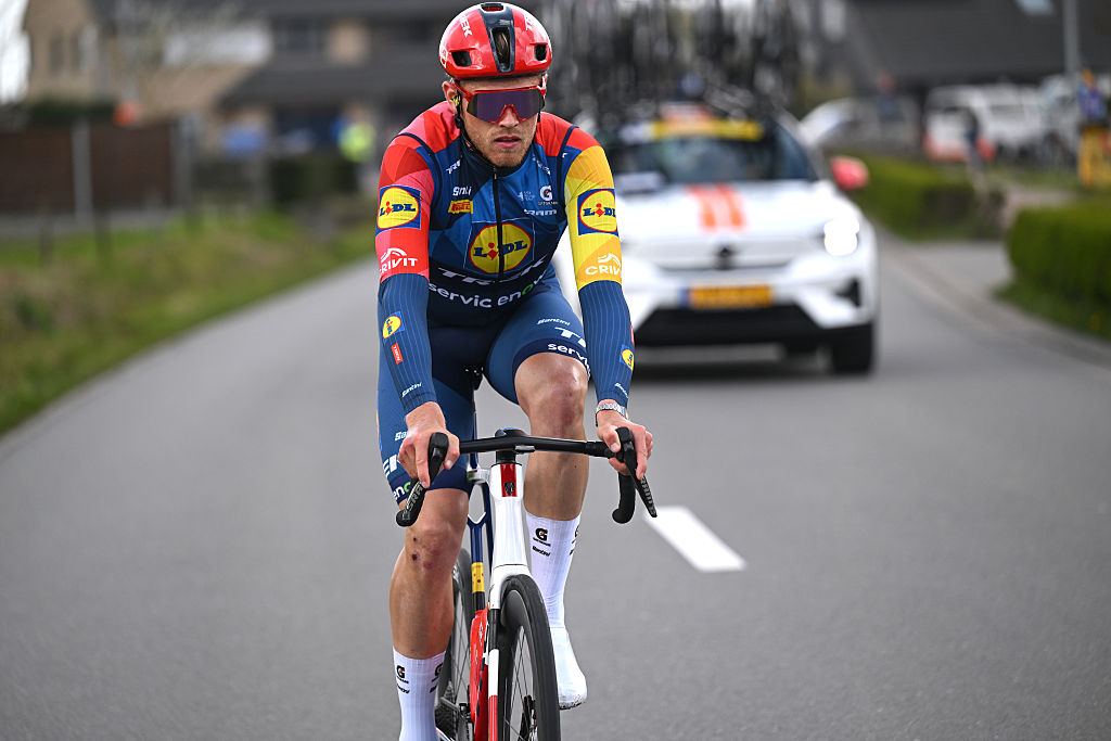 BRUGES, BELGIUM - MARCH 25: Jakob Soderqvist of Sweden and Team Lidl - Trek competes during the 50th Ronde Van Brugge - Tour of Bruges 2026 - Men&amp;apos;s Elite a 202.9km one day race from Bruges to Bruges / #UCIWT / on March 25, 2026 in Bruges, Belgium. (Photo by Luc Claessen/Getty Images)