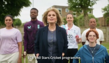 Joanna Lumley goes in to bat for English cricket – and Toyota