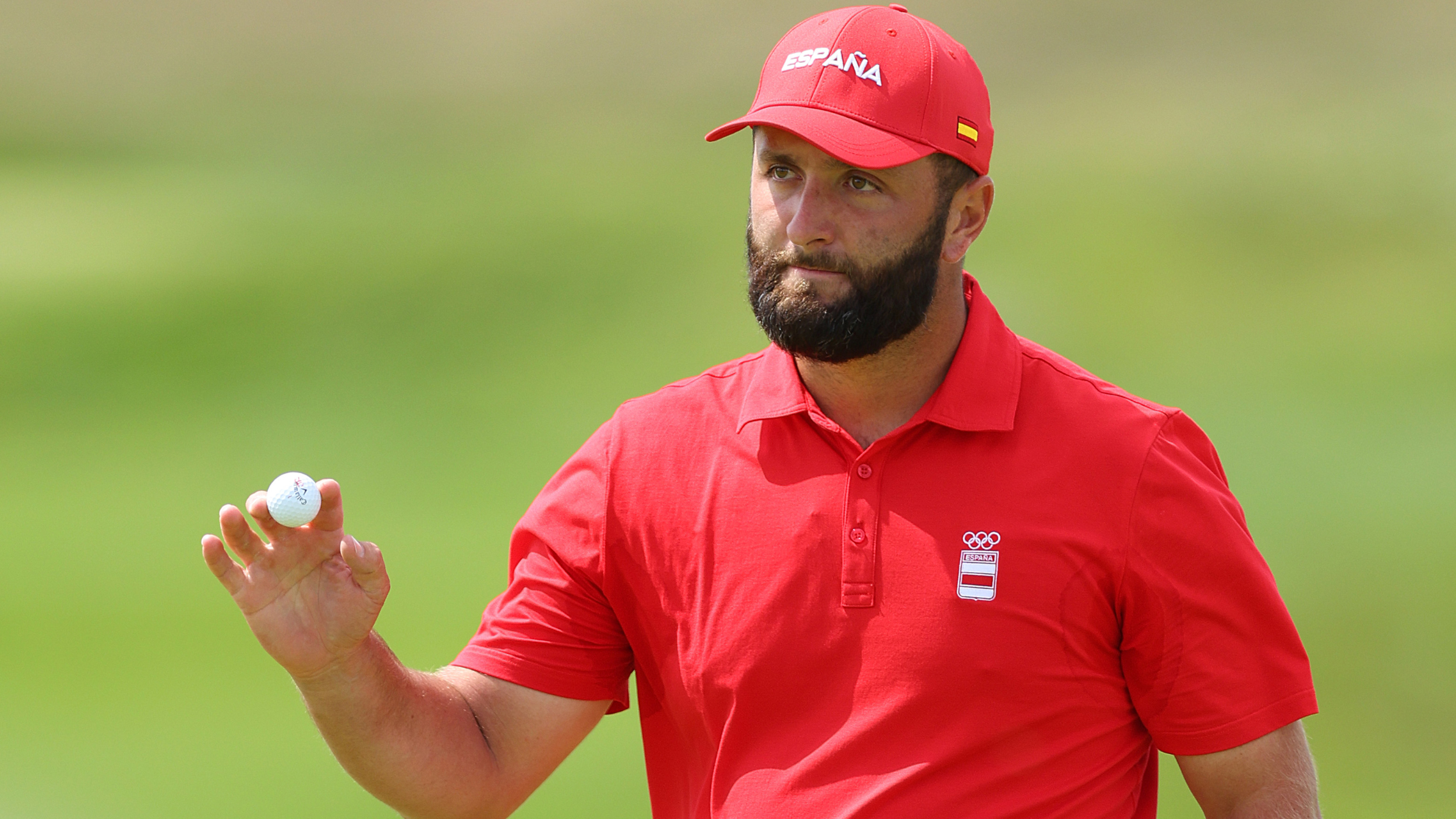 Jon Rahm representing Spain at the Olympics.