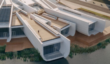 TAO-designed art center has fanning floor plan for wetland views